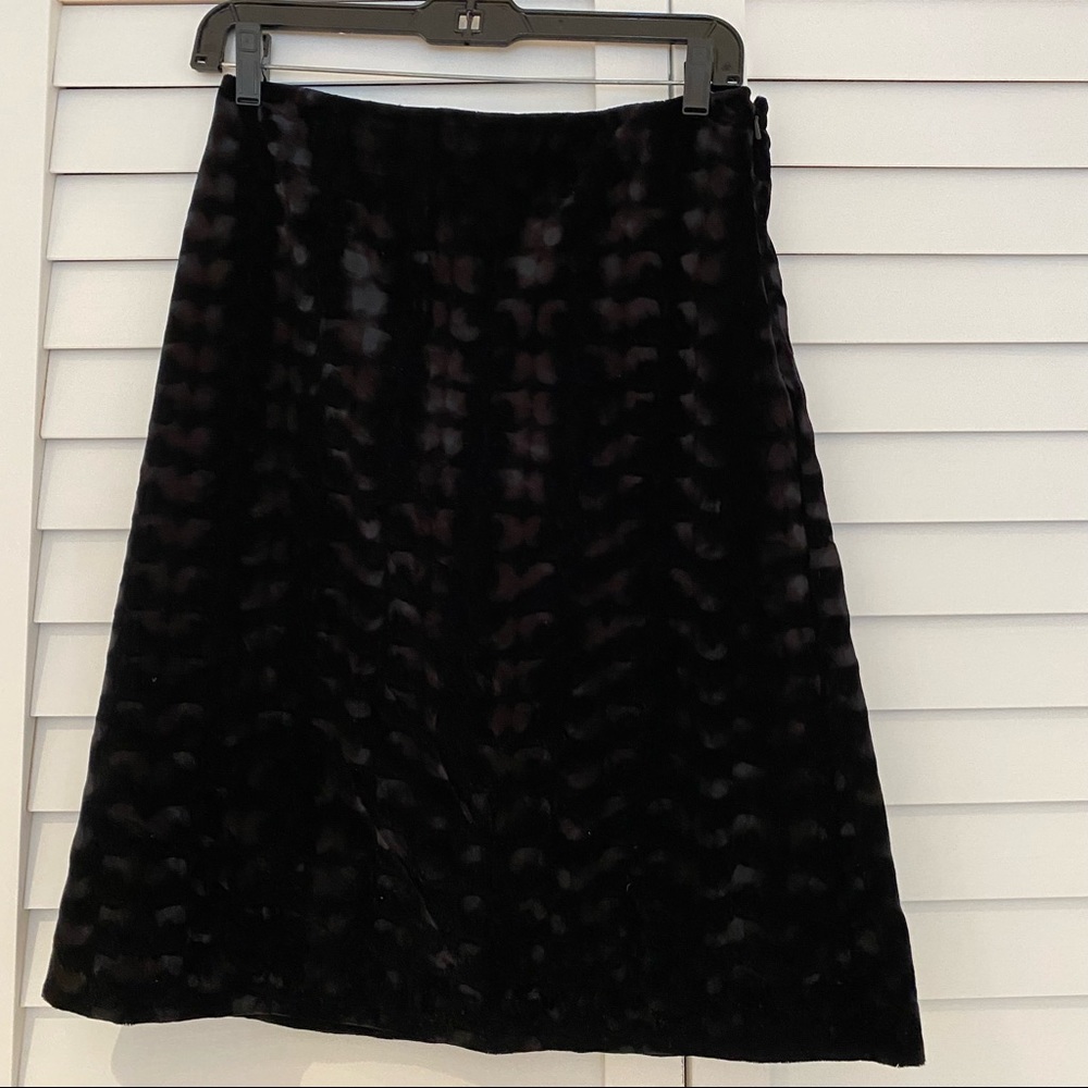 Vivienne Tam Velvet A line Skirt Size 4